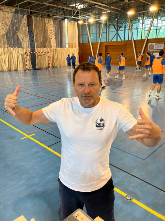 CCPLx Les Merises - entrainement de l'équipe professionnelle Dijon Métropole Handball